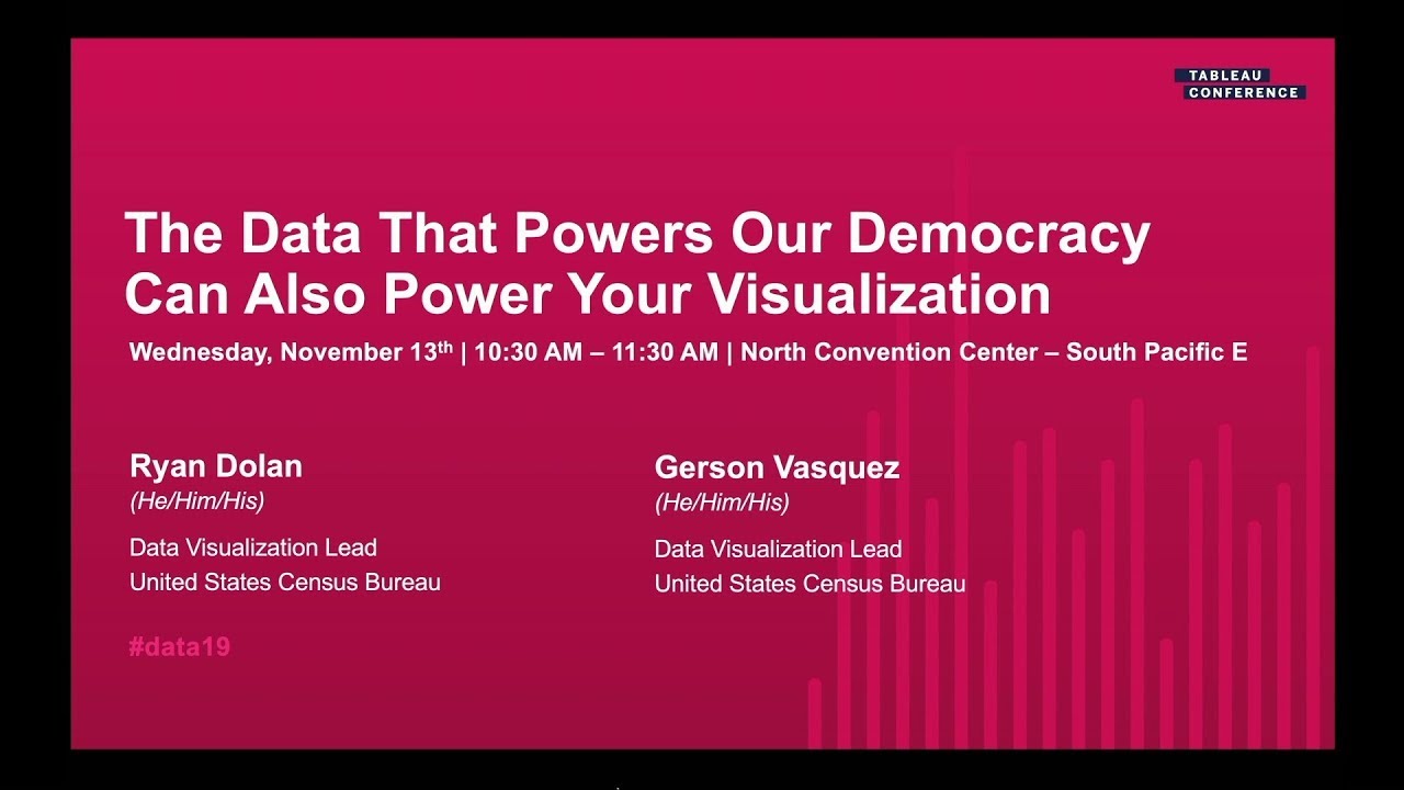 TC19: U.S. Census Bureau: The Data That Powers Our Democracy, Can Also Power Your Visualization