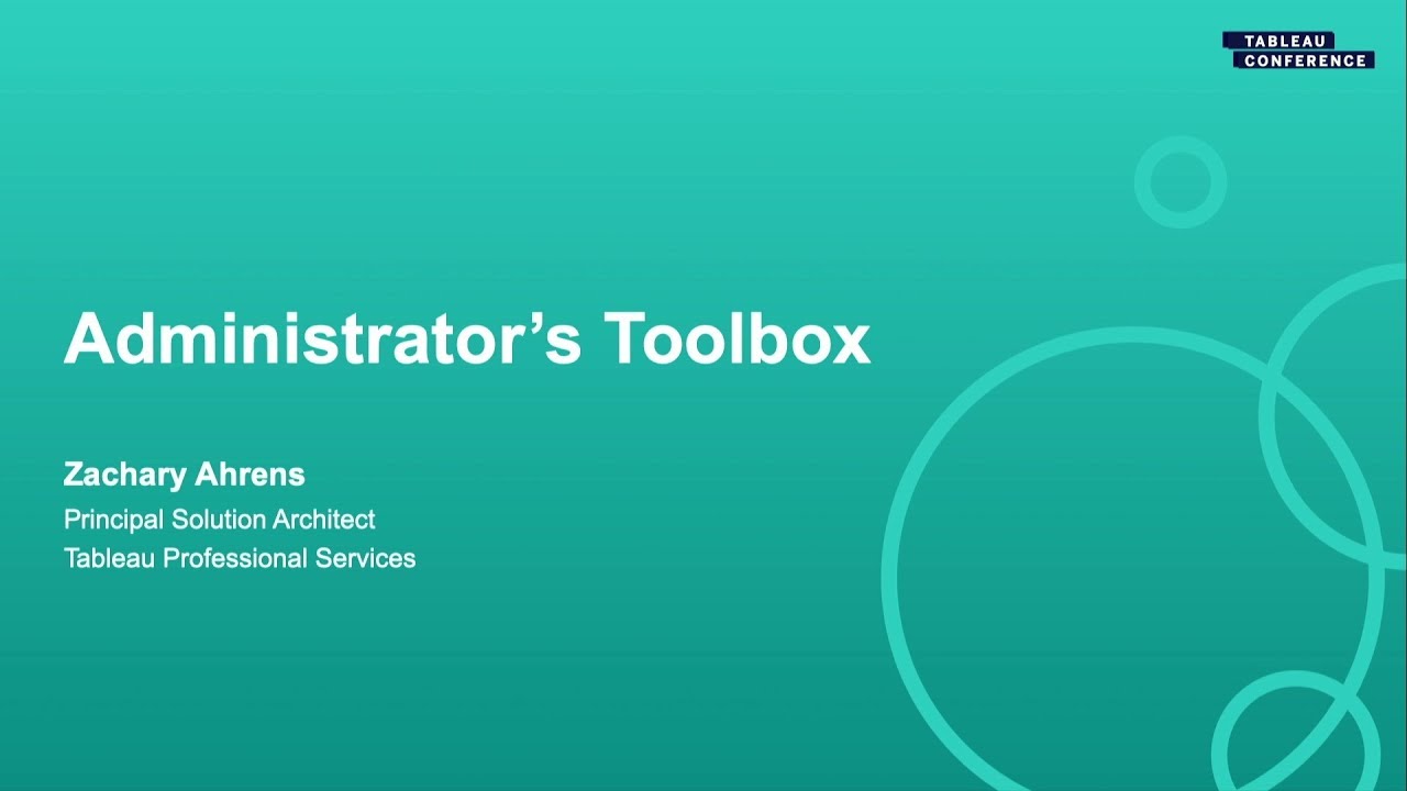 TC19: Administrator's Toolbox: The Tableau Utility Server